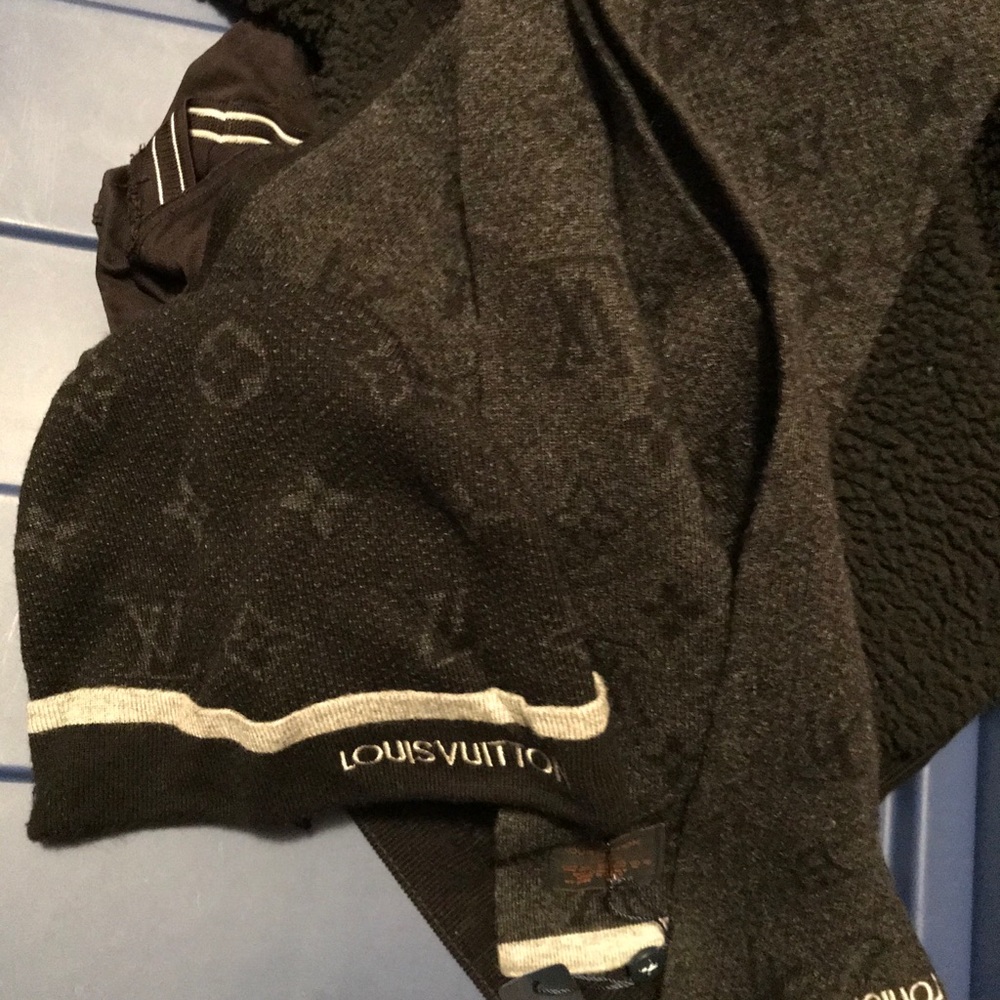 Louis Vuitton hat and scarf